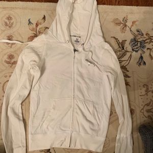 white hoodie with love  pink sequences